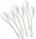 Miufa 6PCS Porcelain White Coffee Spoons Espresso Tea Sauce And 5 Inch,. Fixed Price $10.52.