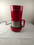 Cuisinart DCC-450R 4-CUP Red Coffeemaker With Stainless Steel Carafe. Fixed Price $29.99.