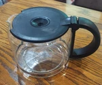 Krups Pro Aroma 10 Cup Glass Carafe, Black Handle With Lid. Fixed Price $9.95.