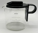 Braun Espresso Master 3061 3062 Glass Carafe W/lid Genuine Oem E250T/E260T Used. Fixed Price $19.99.