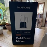 Ovalware 1.5L Cold Brew Maker Borosilicate Glass Airtight Filter OVAL-06. Fixed Price $23.49.