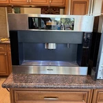 Miele CVA4066 Built-in Coffee Maker Black Front Working. Fixed Price $1299.99.