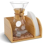 Hexnub Caddy For Pour Over Coffee Maker, Bamboo Stand Fits Chemex, Bodum, C.... Fixed Price $45.57.