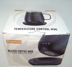 Kepwam Smart Temperature Control Self Heating Coffee Tea Mug 16OZ Blue TCM2. Fixed Price $29.95.