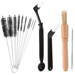 Sinbana 14PCS Coffee Machine Cleaning Brush Set, Wood & Plastic Multicolor. Fixed Price $14.76.