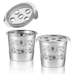 2 Stainless Steel Reusable Cups For Keurig Supreme, Small, Silver. Fixed Price $24.58.