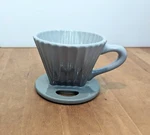Chantal Lotus Ceramic Pour Over Coffee Maker, 8 Ounce, Fade Grey 92-FLTL63. Fixed Price $18.00.