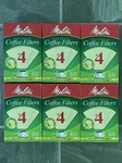 Melitta #4 Super Premium Cone Coffee Filters, Natural Brown, 100 Count Pack 6. Fixed Price $24.80.