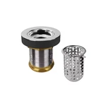 2 In. Deep Cup Junior Duo Basket Strainer Chrome Finish For Bar Sinks. Fixed Price $36.65.