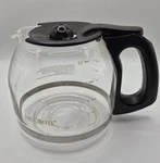 Mr. Coffee Glass/black 12-CUP Pot Replacement Carafe, 6IN Tall, CM4175T5. Fixed Price $9.95.