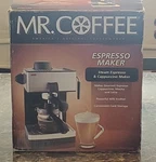 New Mr. Coffee Steam Espresso & Cappuccino Maker Model ECM160. Fixed Price $139.99.
