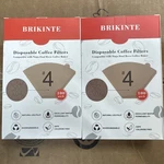 Brikinte Disposable Coffee Filters For Ninja Dual Brew #4 Cone 200 Pcs. Fixed Price $15.94.