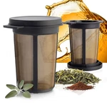 Finum Reusable Stainless Steel Coffee And Tea Infusing Mesh Large, Black. Fixed Price $26.11.