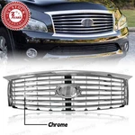 Front Bumper Upper Grille W/camera For 2011-2012 Infiniti QX56 62310-1LA4C. Fixed Price $190.00.