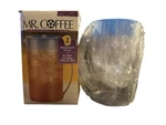 Vintage Mr Coffee The Iced Tea Pot Pitcher TP1 2 Qt Clear Blue Lid Usa New Nib. Fixed Price $39.99.