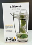 Eternal Kitchen Ideas Ice Fruit Pitcher Infusion With Lid & Core 94 Oz. Nib. Fixed Price $15.25.