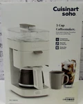 New Cuisinart 5C Soho Drip Coffee Maker Truffle DCC-5TR: 5-CUP Capacity, Sealed. Fixed Price $69.95.