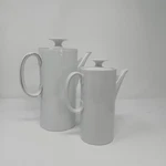 Thomas Rosenthal Porcelain Germany Coffee Pot Set 2, One W/ Platinum Trim. Fixed Price $29.99.