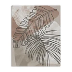 Stupell Industries Tropical Earth Tone Leaves Canvas Wall Design By Cat. Fixed Price $152.98.