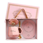 Cghwbea Coffee Warmer For Desk,with Mug Set. Cup Tea Pink,. Fixed Price $28.81.