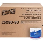 Genuine Joe Standard Bath Tissue, X 4", 2-PLY, 550 Sheets/roll, 80 Count. Fixed Price $91.78.