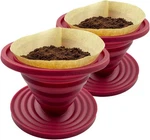 2 Pieces Attsky Collapsible Pour Over Dripper For Camp Coffee, Reusable. Fixed Price $17.31.