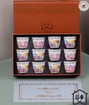 Shouani Home Arabic Coffee Cups Set 12PC Floral Gold Rim Sun Inscription Gift. Fixed Price $69.99.