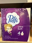 Puffs Ultra Soft Facial Tissues, 4 Mega Cube Boxes (288 Total Tissues). Fixed Price $23.12.