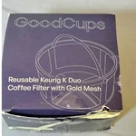 Goodcups Reusable Keurig K-duo Coffee Filter Gold Mesh Replacement Basket New. Fixed Price $14.99.