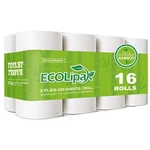 Ecolipak Bamboo Toilet Paper, Septic Safe 16 Double Rolls (2 Ply), White. Fixed Price $32.98.