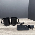 (set Of 2) Ember Heated Mugs & Charging Coaster Set, Black 10OZ - Tested Works. Fixed Price $48.95.