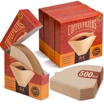 #4 Cone Coffee Filters Count Unbleached Disposable Brown Paper 500CT. Fixed Price $32.50.