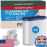 Roobi Cleaning Tablets & Filters Compatible W/ Philips Espresso - 16CT. Fixed Price $83.32.