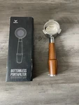 54MM Bottomless Portafilter Breville Compatible Wood Handle Espresso New!!. Fixed Price $35.00.