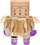 Unbleached Cup Filters With Lid For Reusable Coffee Pods - Pack 300 Keuri. Fixed Price $44.99.