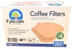 If You Care #4 Unbleached Coffee Filter 400 Count. Fixed Price $20.55.