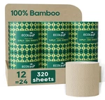 Ecolipak Bamboo Toilet Paper Ply, Septic 12 Double Rolls (3 Ply), Brown. Fixed Price $41.90.