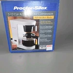 New Proctor-silex Automatic Drip Coffee Maker 2-12 Cup Model A6089 Caldor. Fixed Price $35.99.